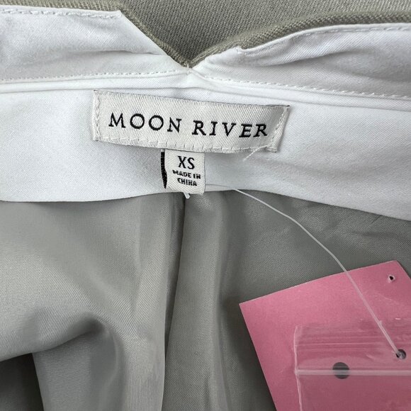 New Moon River Linen Blend High Waist Split Maxi Skirt Preppy Academia 2000s Y2K - Picture 4 of 9